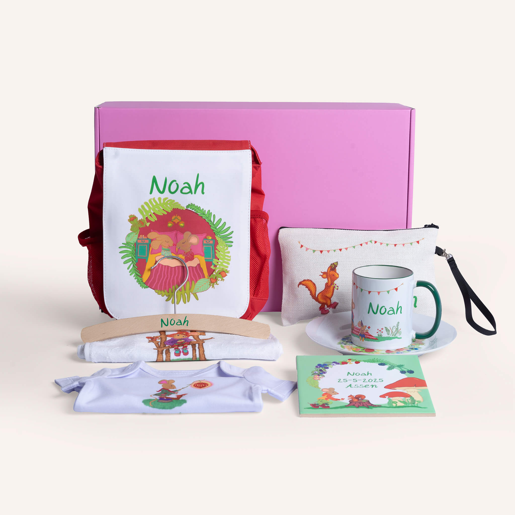 Kraampakket Beschuit met muisjes Middel